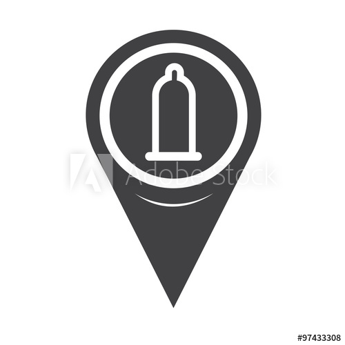 500x500 Map Pointer Condom Icon