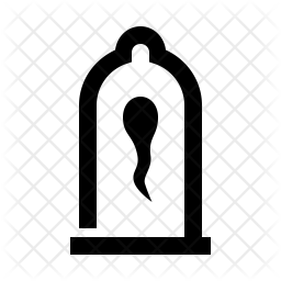 256x256 Used Condom Icon Of Line Style