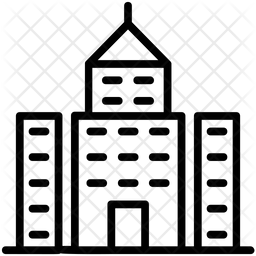 Condominium Icon Of Line Style 256x256 Condominium Icon Of Line Style