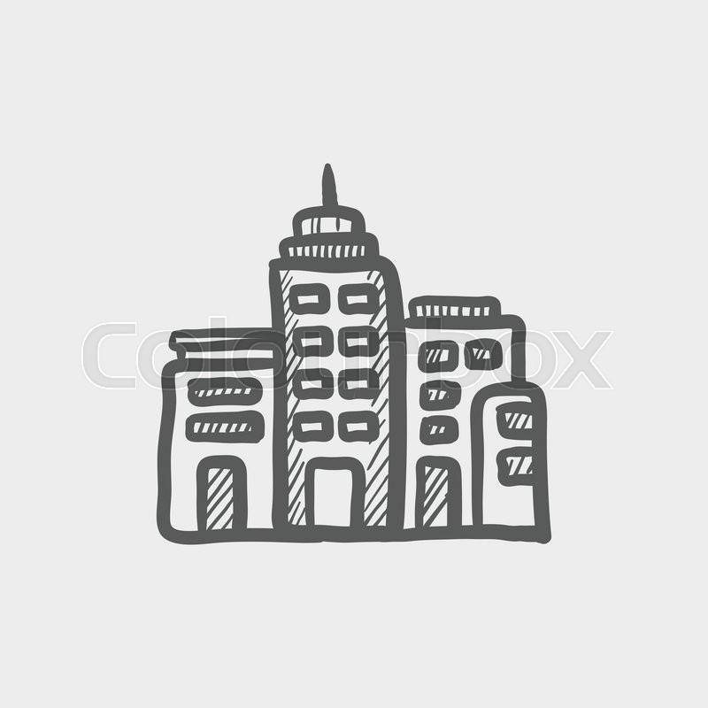 Condominium Building Sketch Icon For Stock Vector Colourbox 800x800 Condominium Building Sketch Icon For Stock Vector Colourbox