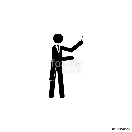 500x500 Symphony Conductor Icon Silhouette Of A Musician Icon Premium