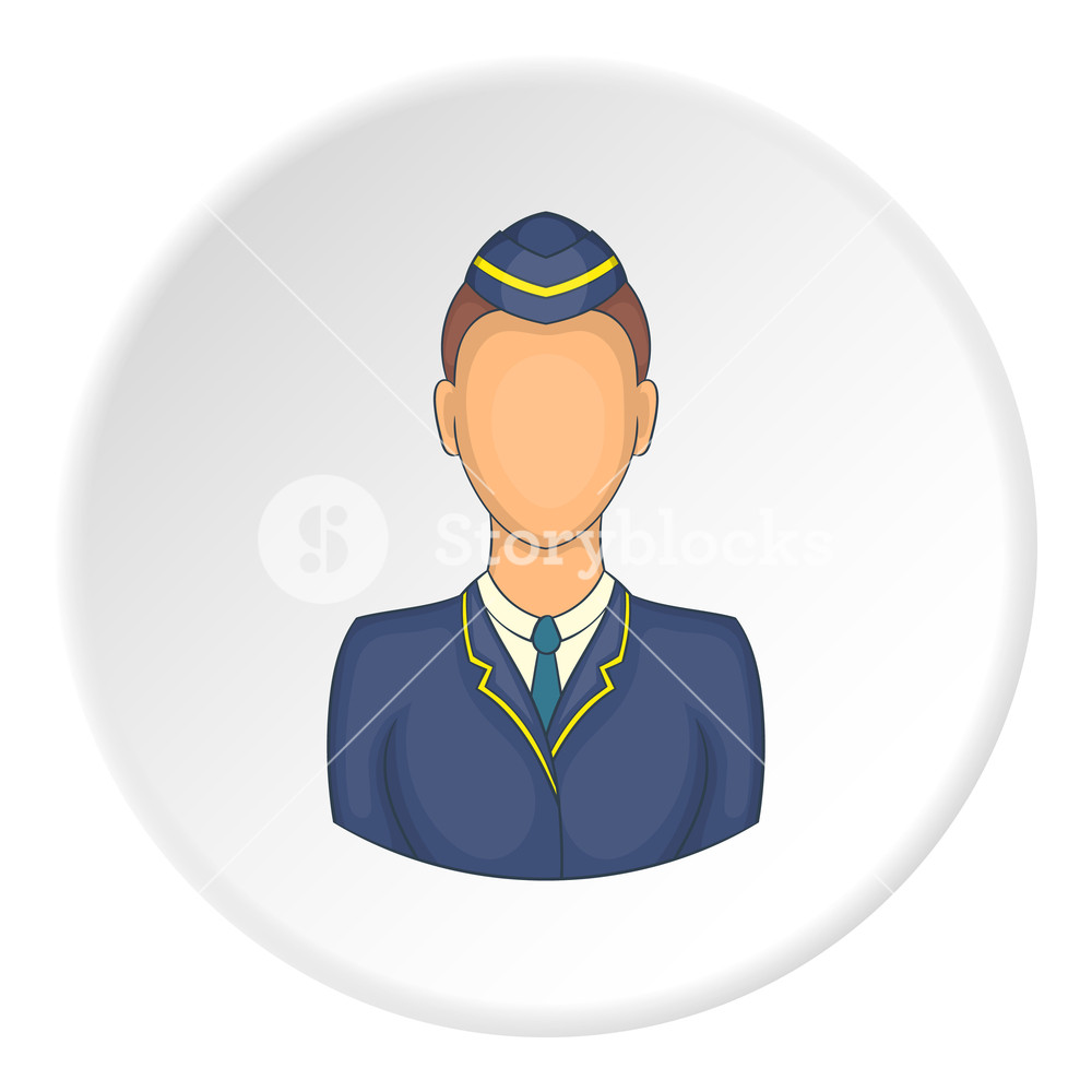 1000x1000 Woman Train Conductor Icon Artoon Illustration Of Woman Train