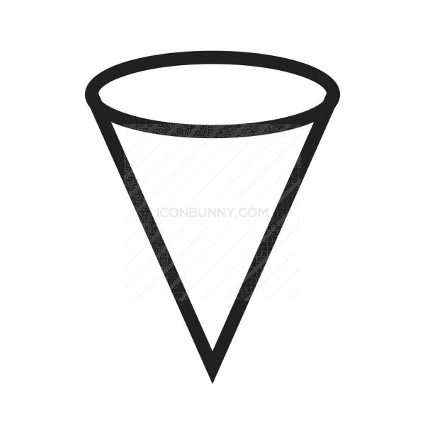 600x600 Cone Line Icon