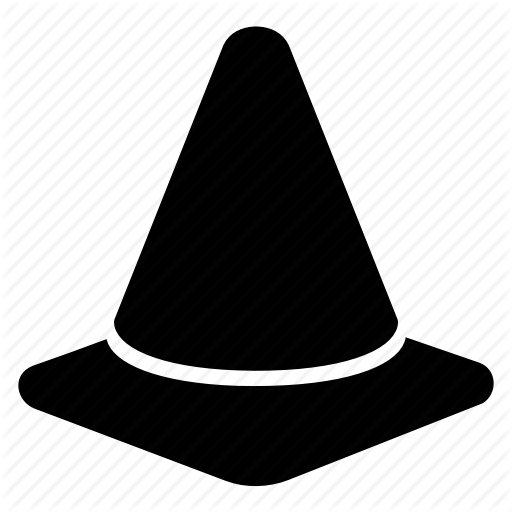 512x512 Cone Pin, Construction Pins, Traffic Cone Icon