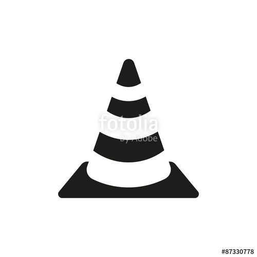 500x500 The Traffic Cone Icon Safety And Attention, Danger, Warning
