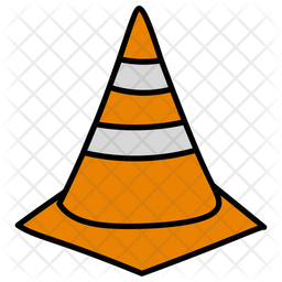 256x256 Traffic Cone Icon Of Doodle Style