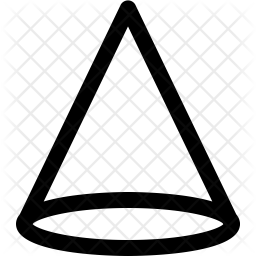 256x256 Cone Icon Of Line Style