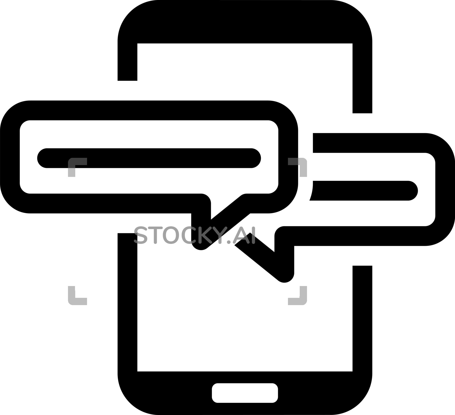 1814x1654 Image Of Mobile Conference Icon Flat Design