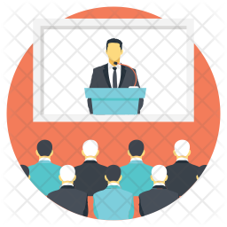 256x256 Conference Room Icon Of Flat Style