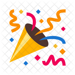 256x256 Confetti Icon Of Flat Style