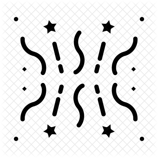512x512 Confetti Icon Of Glyph Style