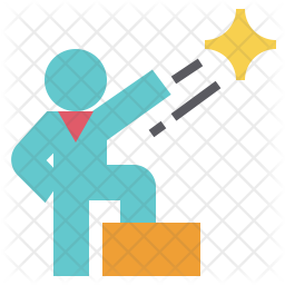 256x256 Confidence Icon Of Flat Style