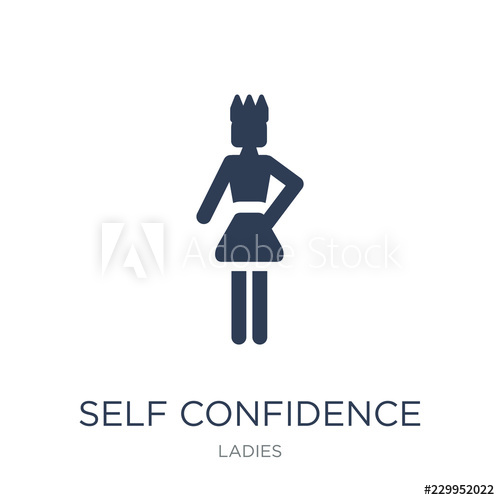 500x500 Self Confidence Icon Trendy Flat Vector Self Confidence Icon