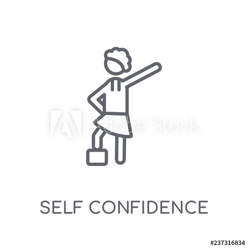 500x500 Self Confidence Linear Icon Modern Outline Self Confidence Logo