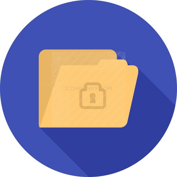 600x600 Confidential Flat Shadowed Icon