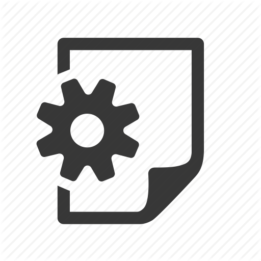 512x512 Document, File, Gears File, Raw, Settings Document, Simple, Web