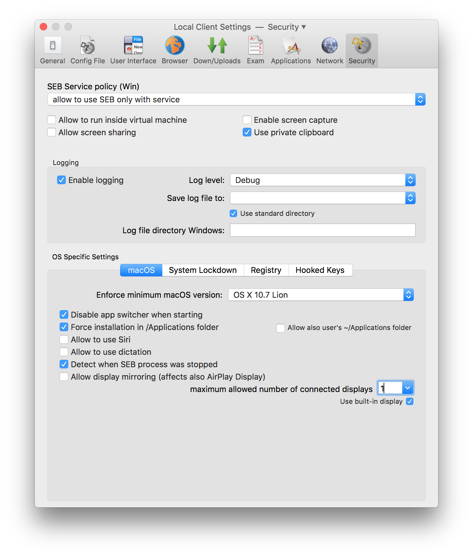 1524x1796 Safe Exam Browser