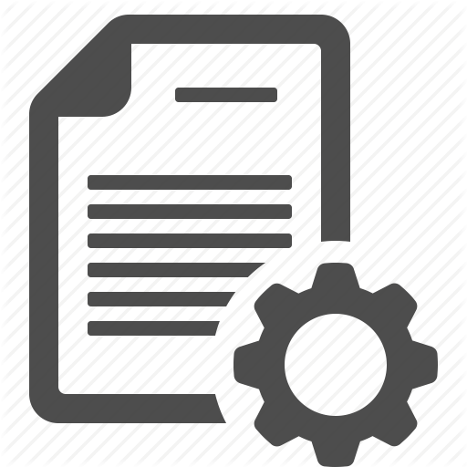 512x512 Cog, Document, File, Gear, Optimise, Page, Settings Icon