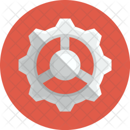 256x256 Setting, Configuration, Application, Gear Icon Of Flat Style
