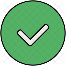 256x256 Confirm Icon Of Flat Style
