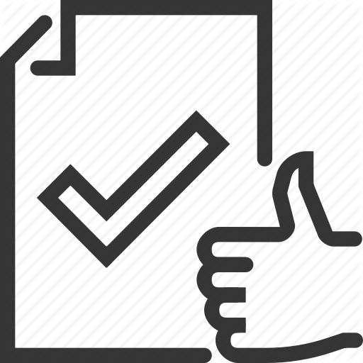 512x512 Agree, Check, Confirm, Confirmation, Hand, Mark, Paper Icon