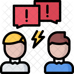 256x256 Conflict Icon Of Colored Outline Style