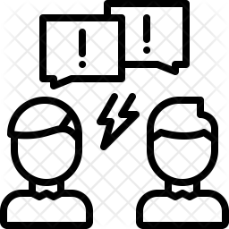 256x256 Conflict Icon Of Line Style