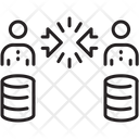 128x128 Conflict Of Interest Icon Of Line Style