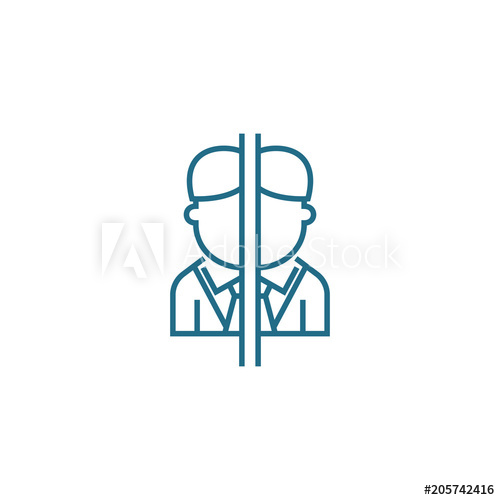 500x500 Conflict Of Interest Line Icon, Vector Illustration Conflict