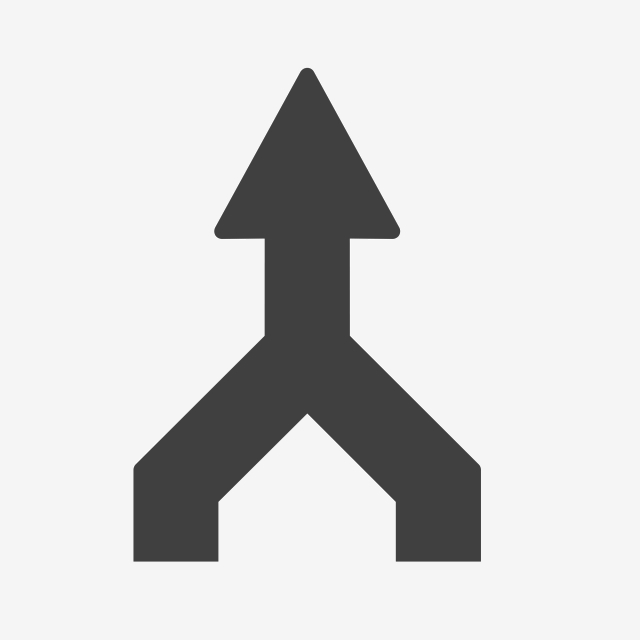 640x640 Confluence Icon, Convergence Arrow, Flat Ui, Ui Icon Png