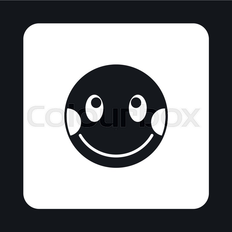 800x800 Confused Emoticon Icon In Simple Style Stock Vector Colourbox