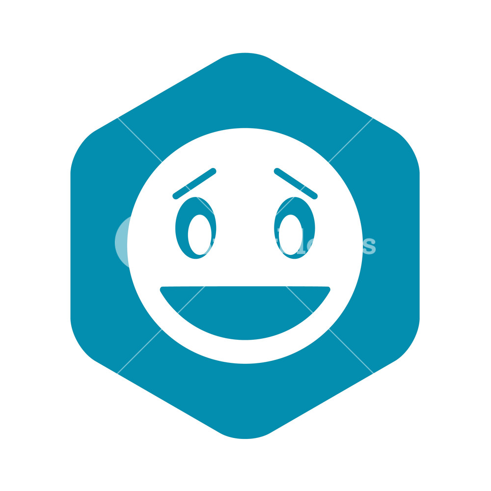 1000x1000 Confused Emoticon With Open Mouth Icon In Simple Style Isolated