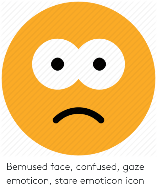 500x608 Bemused Face Confused Gaze Emoticon Stare Emoticon Icon Confused