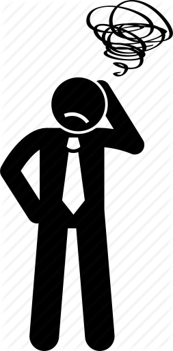 253x512 Blur, Businessman, Confuse, Fed Up Icon