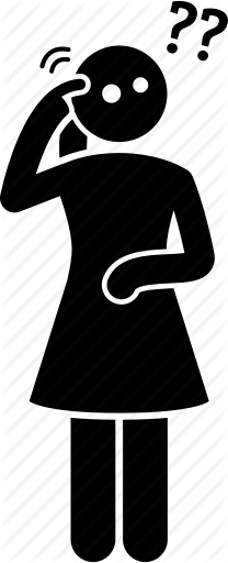 208x512 Confuse, Confused, Confusion, Puzzled, Question, Woman Icon