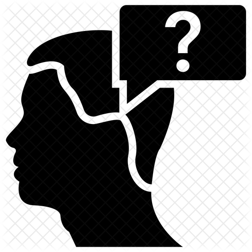 512x512 Confused Person Icon Of Glyph Style