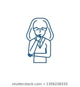 260x280 Perplexity Line Icon Concept Perplexity Flat Vector Symbol, Sign