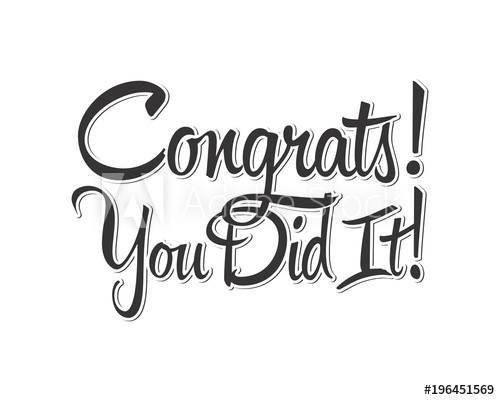 500x400 Congrats Alphabet Typography Font Text Image Vector Icon