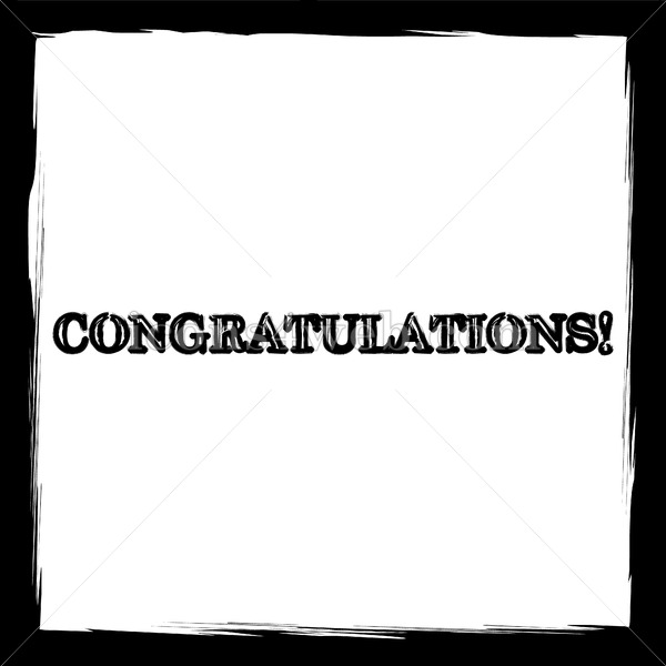 600x600 Congratulations Sketch Icon