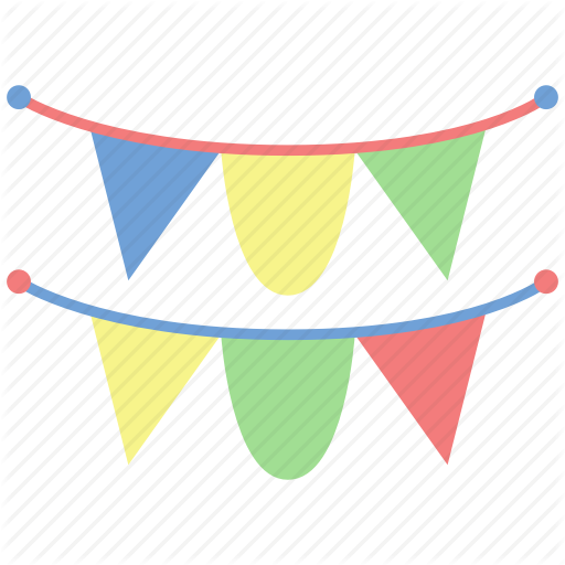 512x512 Birthday, Celebrate, Congratulations, Flag, Garlands, Garlands
