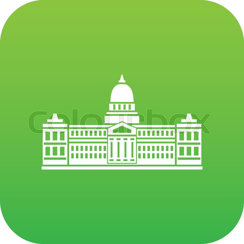 800x800 Palace Of Congress In Buenos Aires, Stock Vector Colourbox