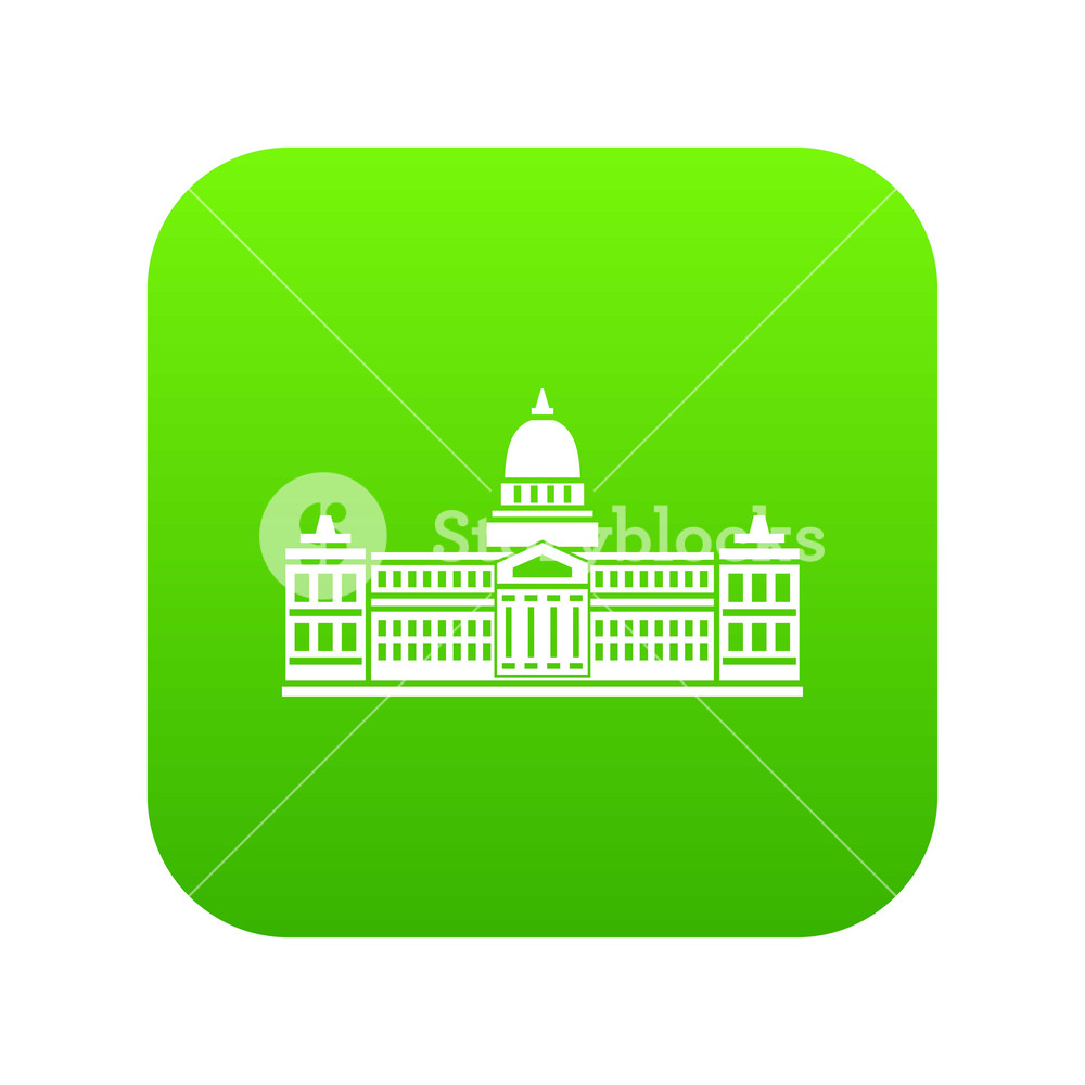 1000x1000 Palace Of Congress In Buenos Aires, Argentina Icon Digital Green