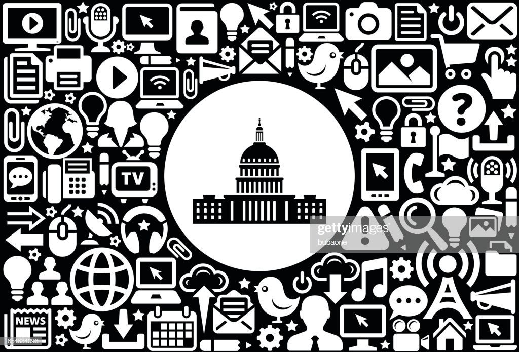 1024x695 Vector Art Congress Icon Black And White Internet Technology