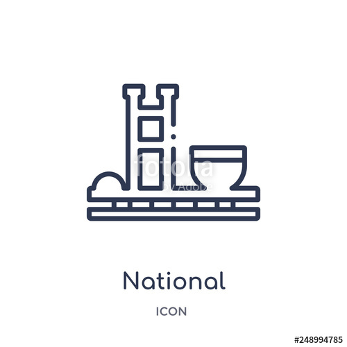500x500 National Congress Of Brazil Icon From Monuments Outline Collection