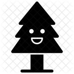 256x256 Conifer Emoji Icon Of Glyph Style