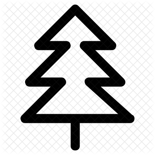512x512 Conifer Tree Icon Of Line Style