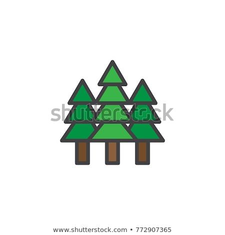 450x470 Spruce Forest Filled Outline Icon, Line Vector Sign, Linear