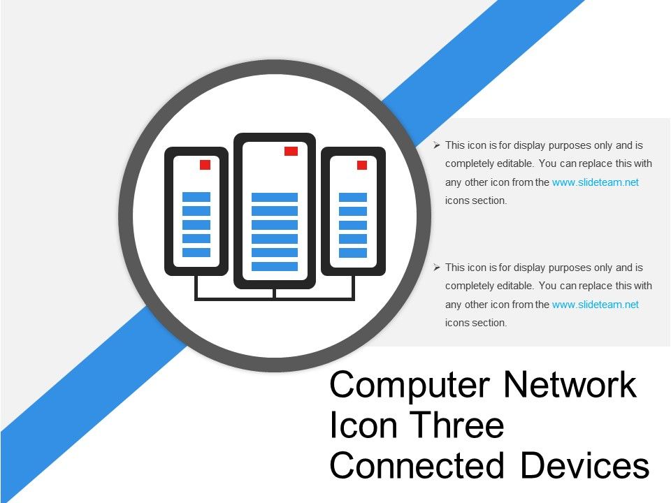 Computer Network Icon Three Connected Devices Powerpoint Slide 960x720 Computer Network Icon Three Connected Devices Powerpoint Slide