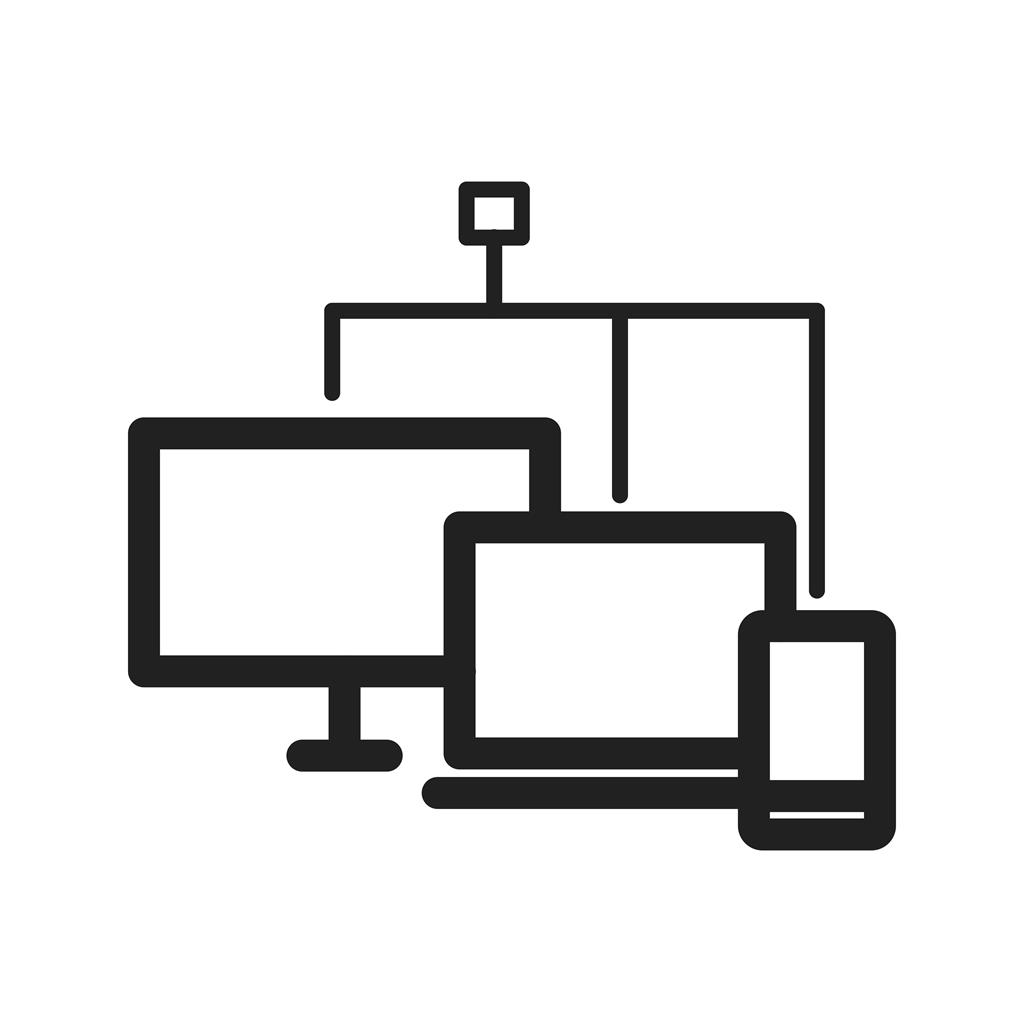 Connected Devices Line Icon 1024x1024 Connected Devices Line Icon