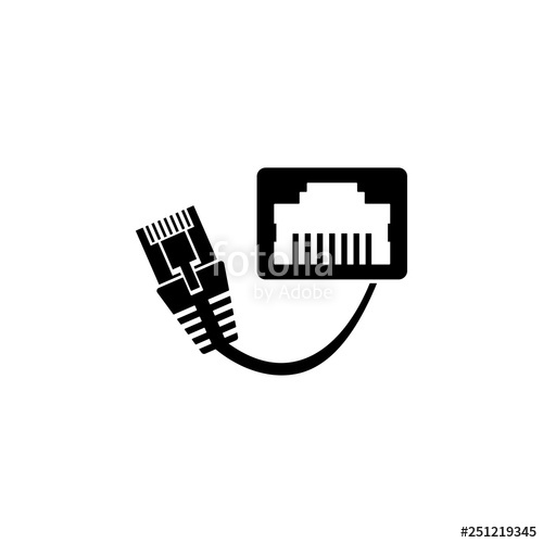 500x500 Lan Connection Icon Element Of Internet Connection Icon Premium